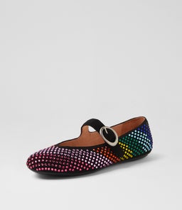 BABRY TO BLACK RAINBOW MICROSUEDE
