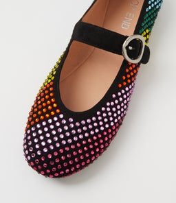 BABRY TO BLACK RAINBOW MICROSUEDE