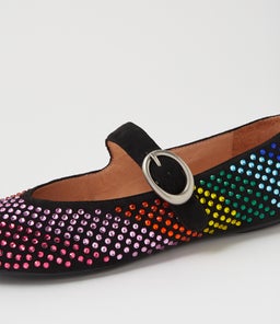 BABRY TO BLACK RAINBOW MICROSUEDE