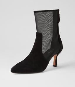 LENKA TO BLACK SUEDE MESH