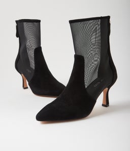LENKA TO BLACK SUEDE MESH