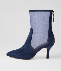 LENKA TO NAVY SUEDE MESH