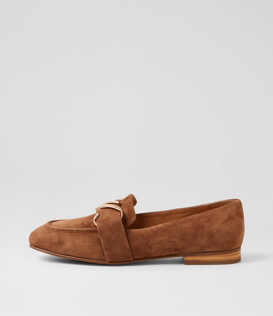 Paydie Whiskey Suede Loafers Paydie Whiskey Suede Loafers