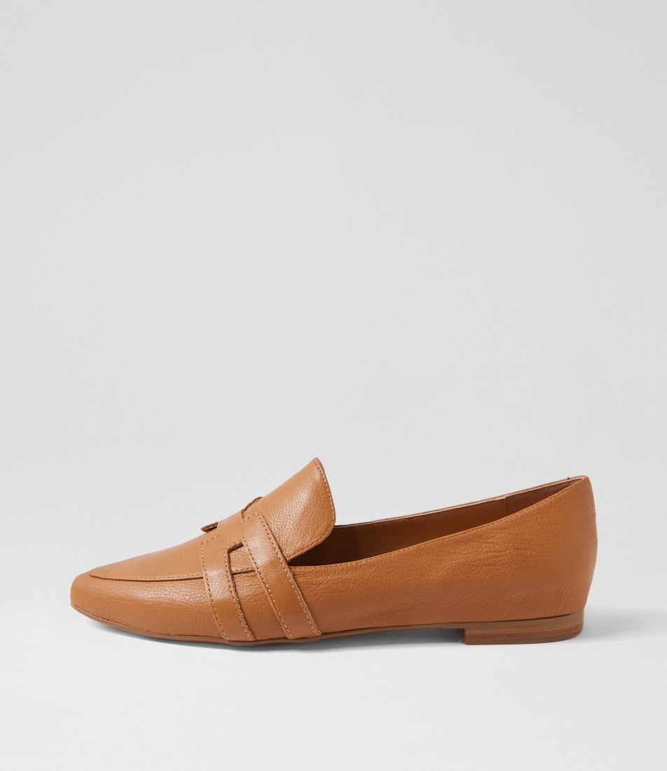 Salti Dark Tan Leather Loafers Salti Dark Tan Leather Loafers
