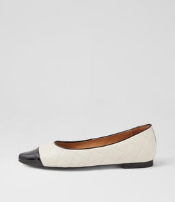 SORBY TO BLACK IVORY PATENT LEATHER