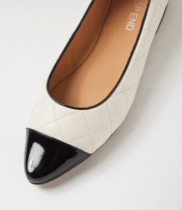SORBY TO BLACK IVORY PATENT LEATHER