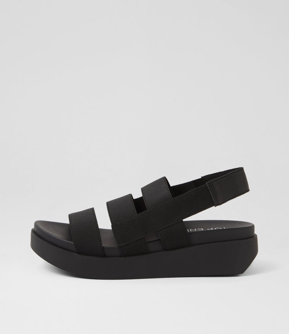 Darion Black Fabric Sandals Darion Black Fabric Sandals