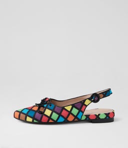 FROSSIES TO BLACK&BRIGHT HARLEQUIN FABRIC