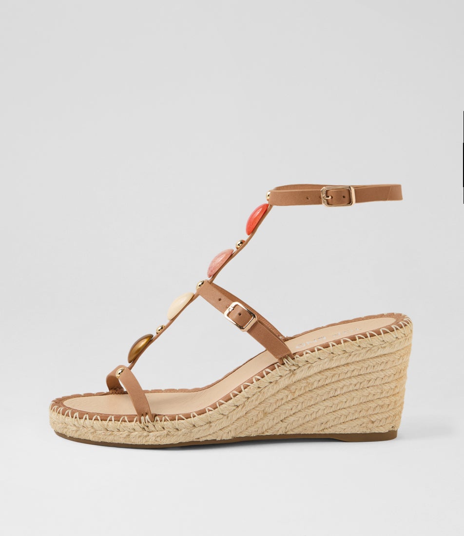 Gepps Tan Multi Leather Sandals