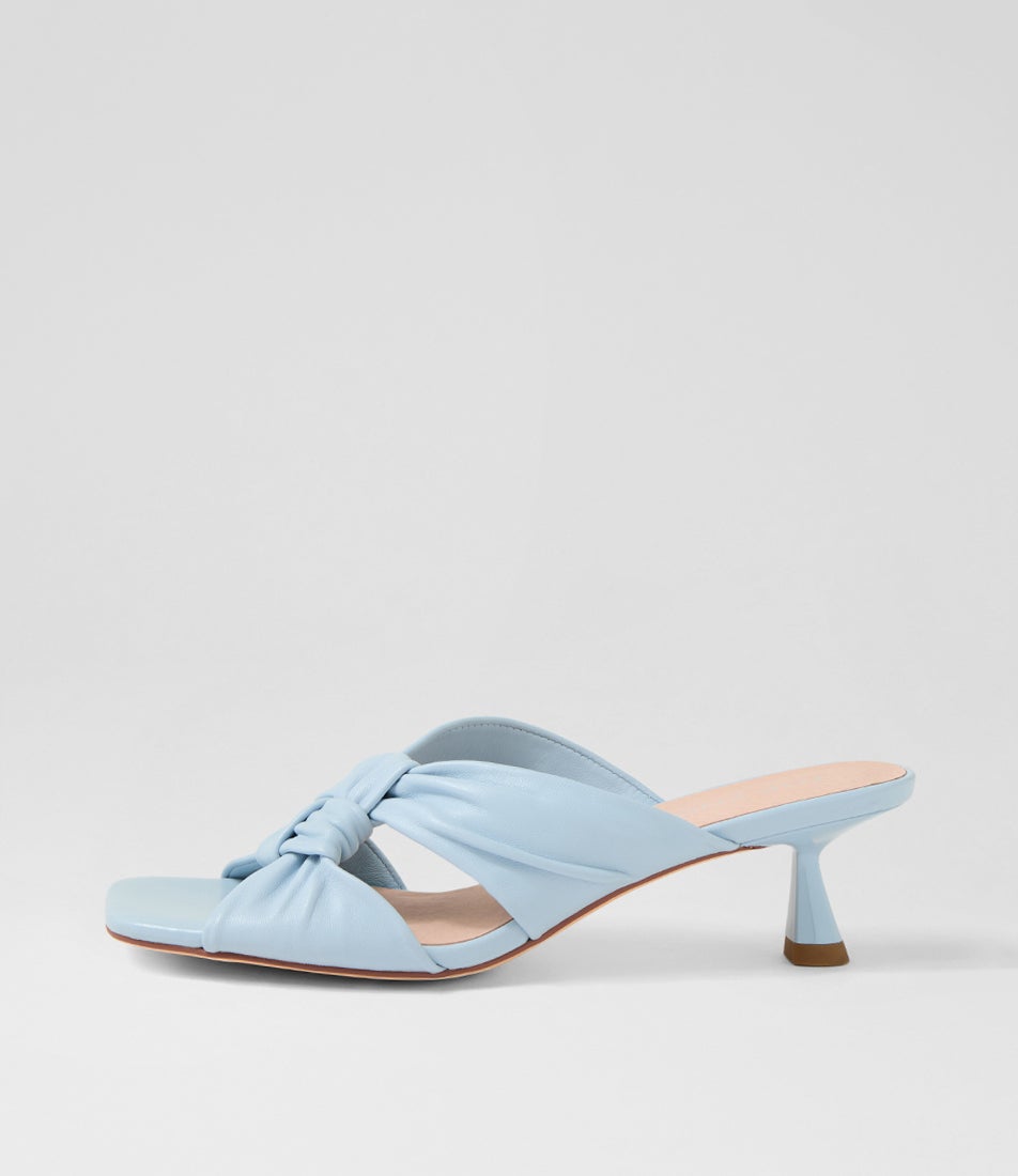 Kineta Light Denim Leather Sandals