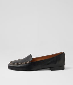 Pansha Black Natural Leather Loafers Pansha Black Natural Leather Loafers