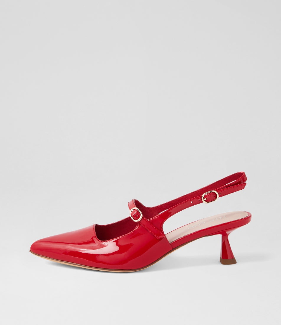 Vamalia New Red Patent Leather Heels