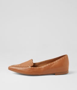 Yivi Dark Tan Leather Loafers Yivi Dark Tan Leather Loafers