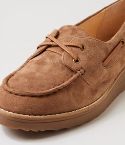 OKIES TO LT CHOC DRAMBUIE SUEDE LEATHER