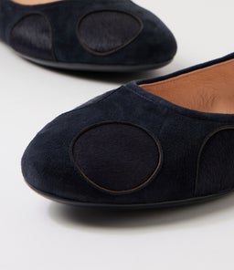 BALTER TO NAVY SUEDE PONY