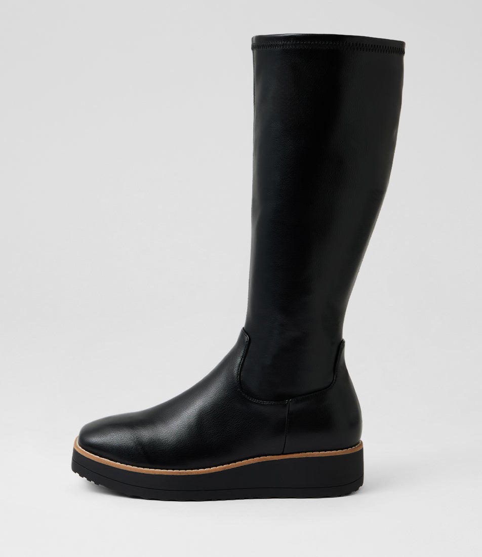 Derrina Black Knee High Boots Derrina Black Knee High Boots