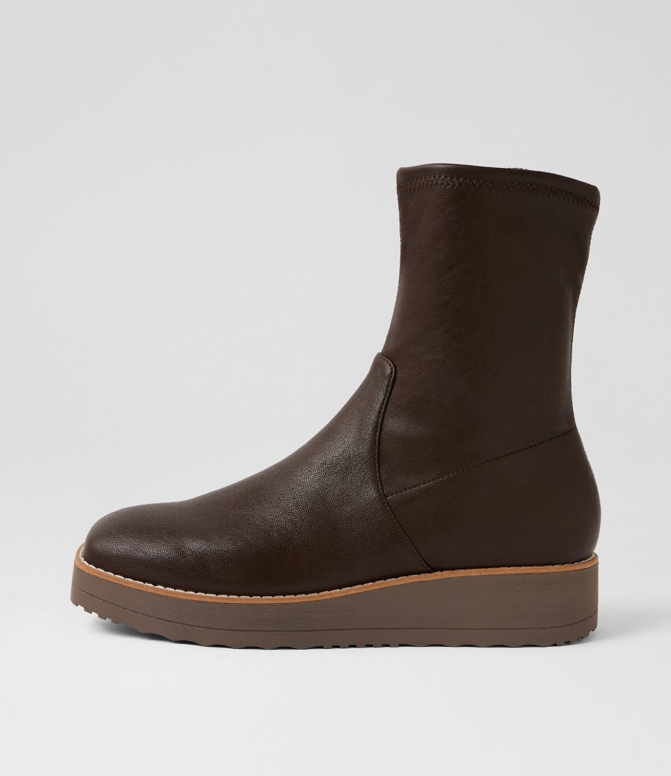 Drinkle Choc Stretch Ankle Boots