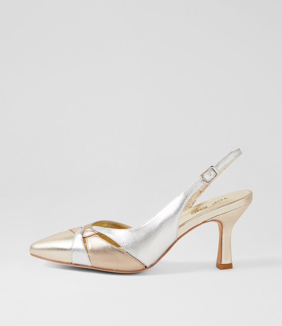 Lepita Metallic Multi Leather Heels Lepita Metallic Multi Leather Heels
