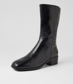 OKILA TO BLACK BLACK HEEL LEATHER