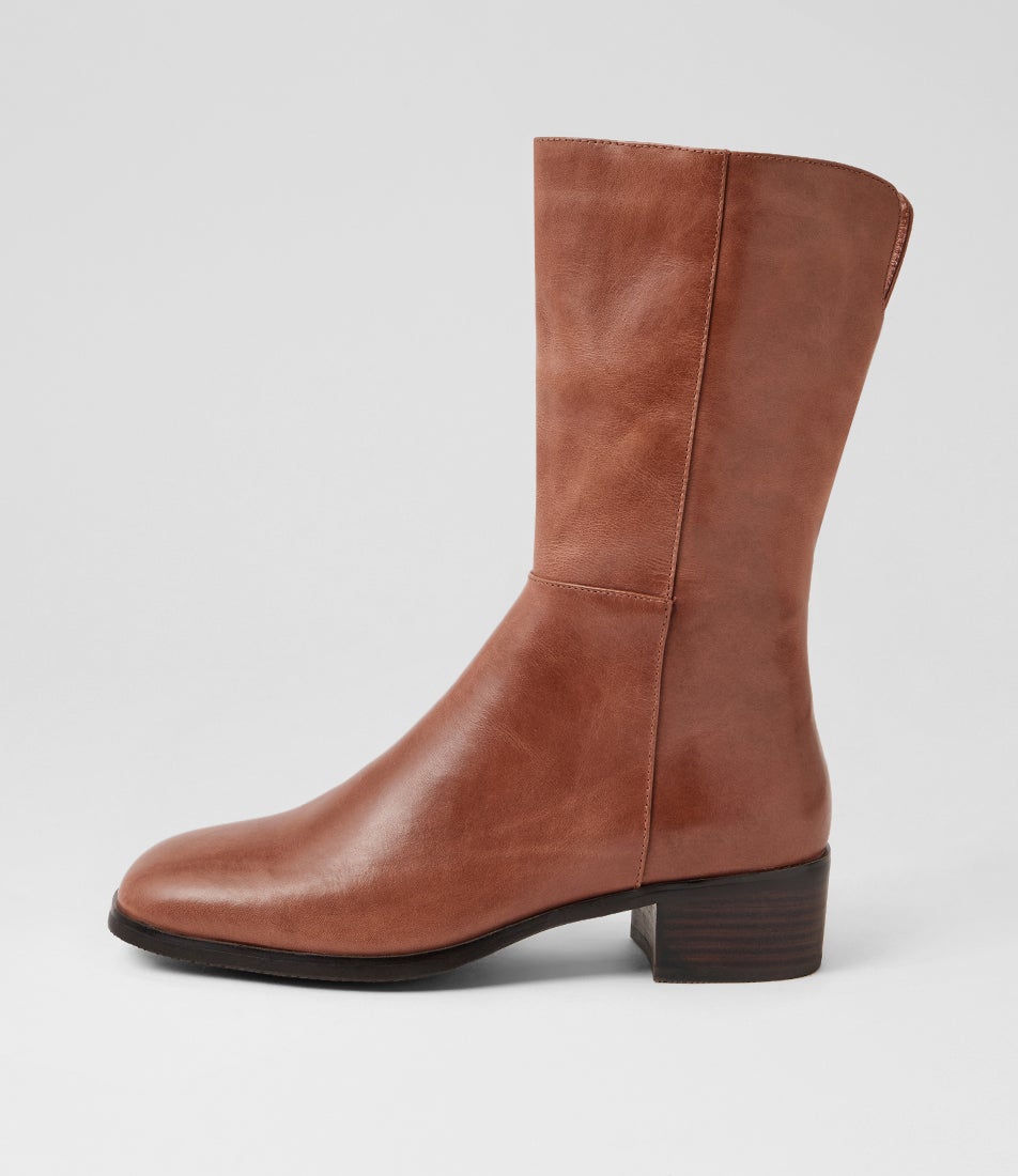 Okila Whiskey Choc Leather Calf Boots Okila Whiskey Choc Leather Calf Boots