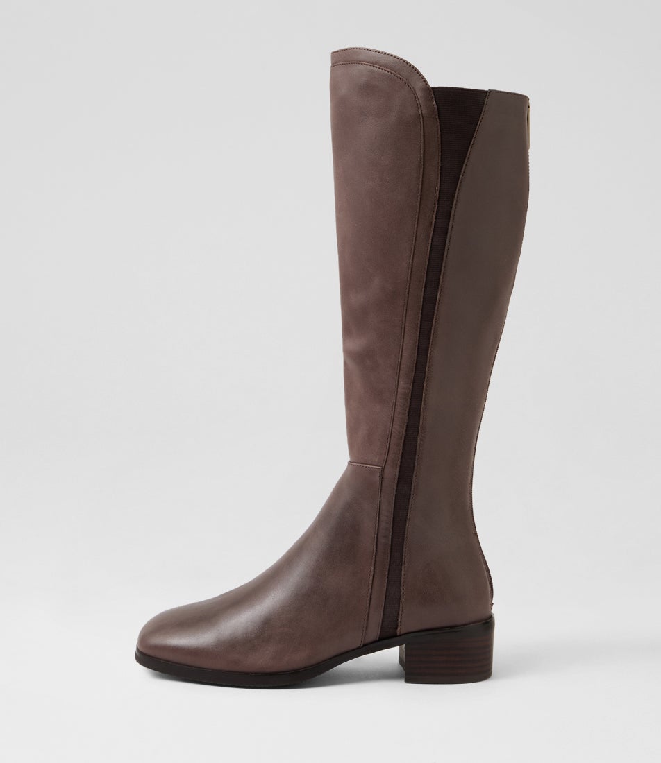 Otley Cocoa Choc Leather Knee High Boots Otley Cocoa Choc Leather Knee High Boots