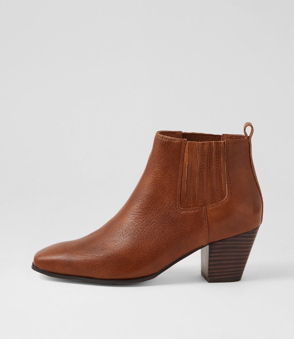 Rococo Whiskey Leather Ankle Boots Rococo Whiskey Leather Ankle Boots