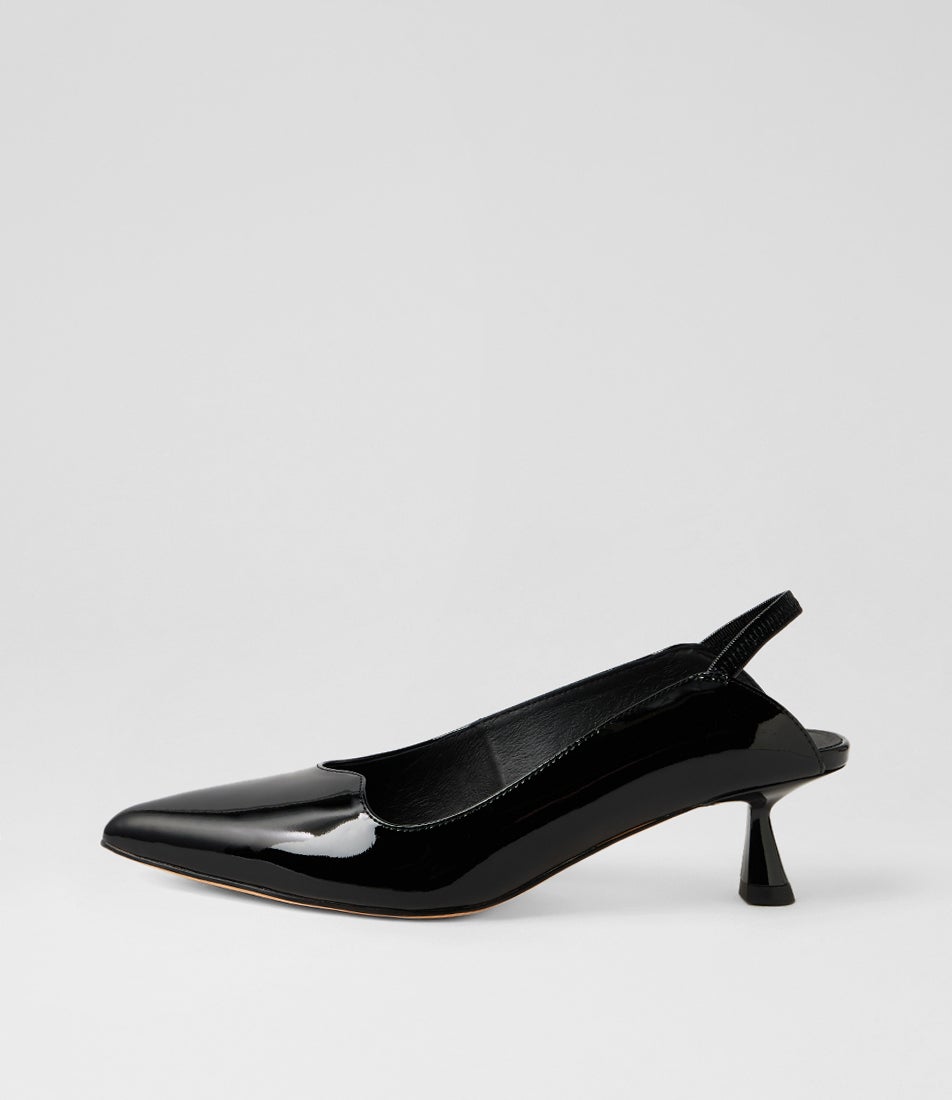 Vini Black Patent Leather Heels