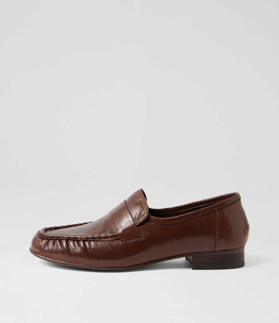 Wissue Choc Polish Leather Loafers