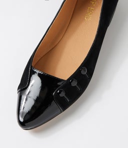 SIFFA TO BLACK PATENT SUEDE