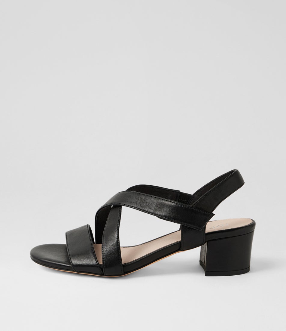 Dabria Black Leather Sandals