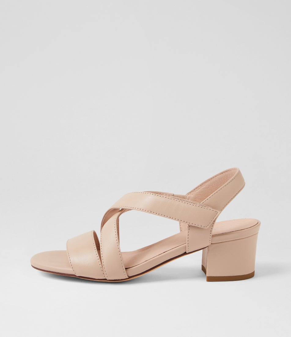 Dabria Nude Leather Sandals