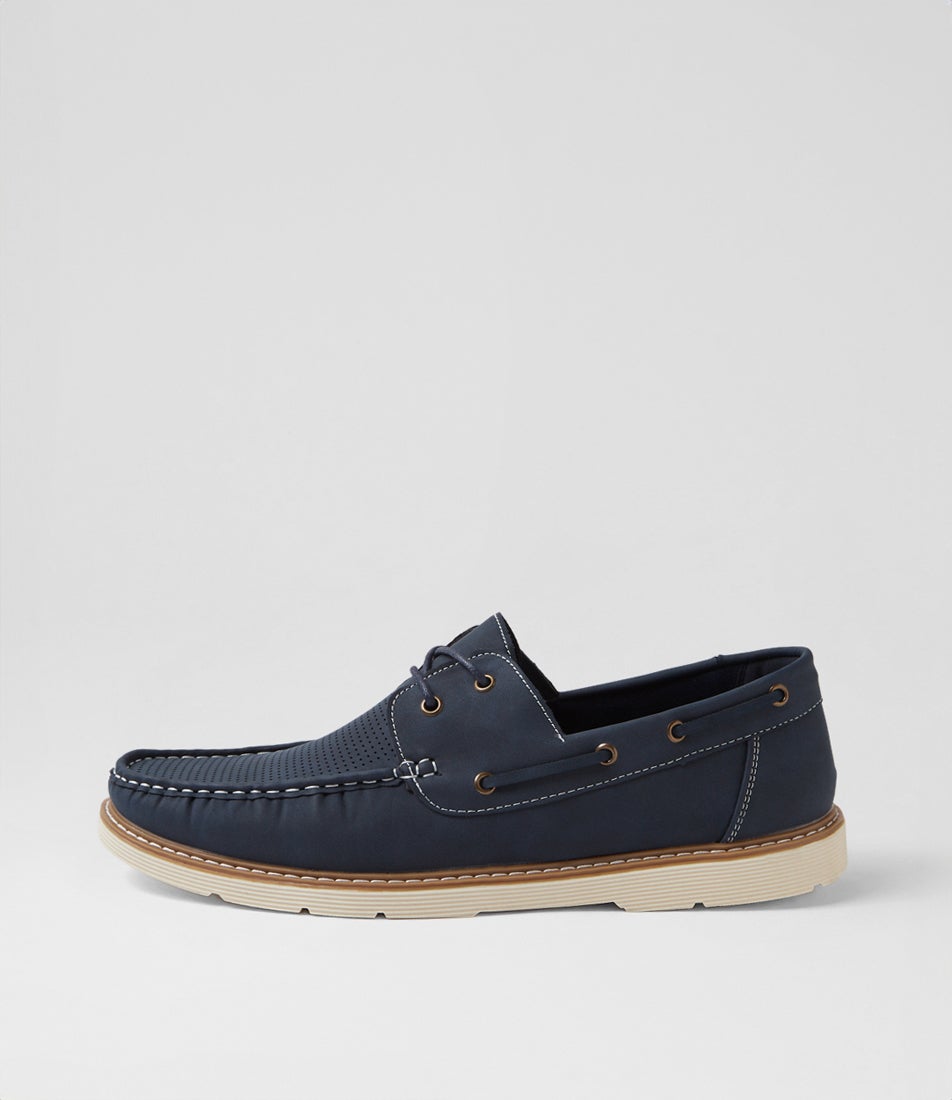 Barnaby Navy Lace Up Flats Barnaby Navy Lace Up Flats