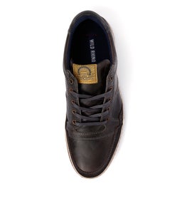 CREST BLACK RUB LEATHER