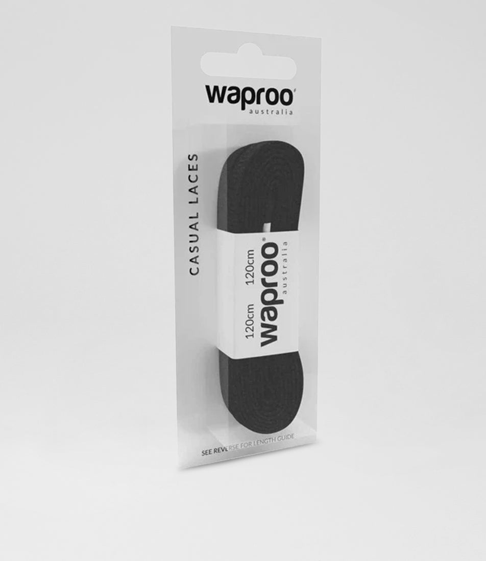 Plat 120cm Black Casual Laces