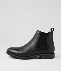 ARLO WS BLACK TUMBLED LEATHER