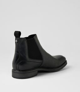 ARLO WS BLACK TUMBLED LEATHER