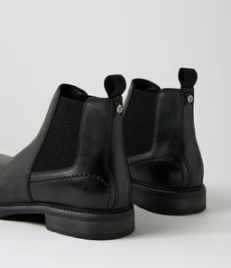 ARLO WS BLACK TUMBLED LEATHER
