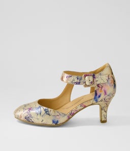 TIMON XW ZR GOLD VINTAGE FLORAL LEATHER