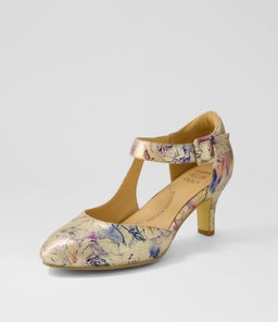 TIMON XW ZR GOLD VINTAGE FLORAL LEATHER