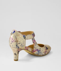 TIMON XW ZR GOLD VINTAGE FLORAL LEATHER