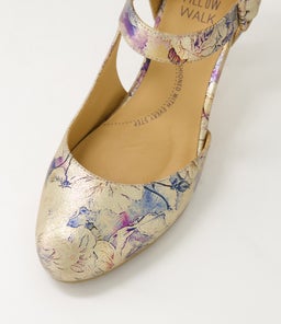 TIMON XW ZR GOLD VINTAGE FLORAL LEATHER