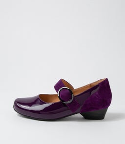 CANDY XW ZR PURPLE PURPLE PATENT SUEDE