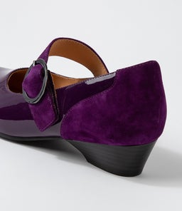 CANDY XW ZR PURPLE PURPLE PATENT SUEDE