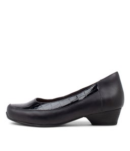 CULLENZ XW ZR BLACK BLACK LEATHER PATENT CROC