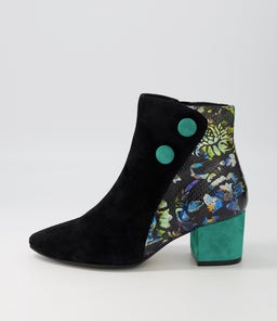 VEYDA XW ZR BLACK GREEN FLORAL MULTI