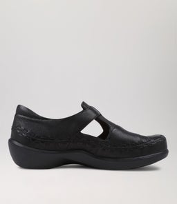 ADISA W ZR BLACK LEATHER