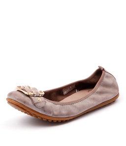 BELLEZ TAUPE DISTRESSED LEATHER