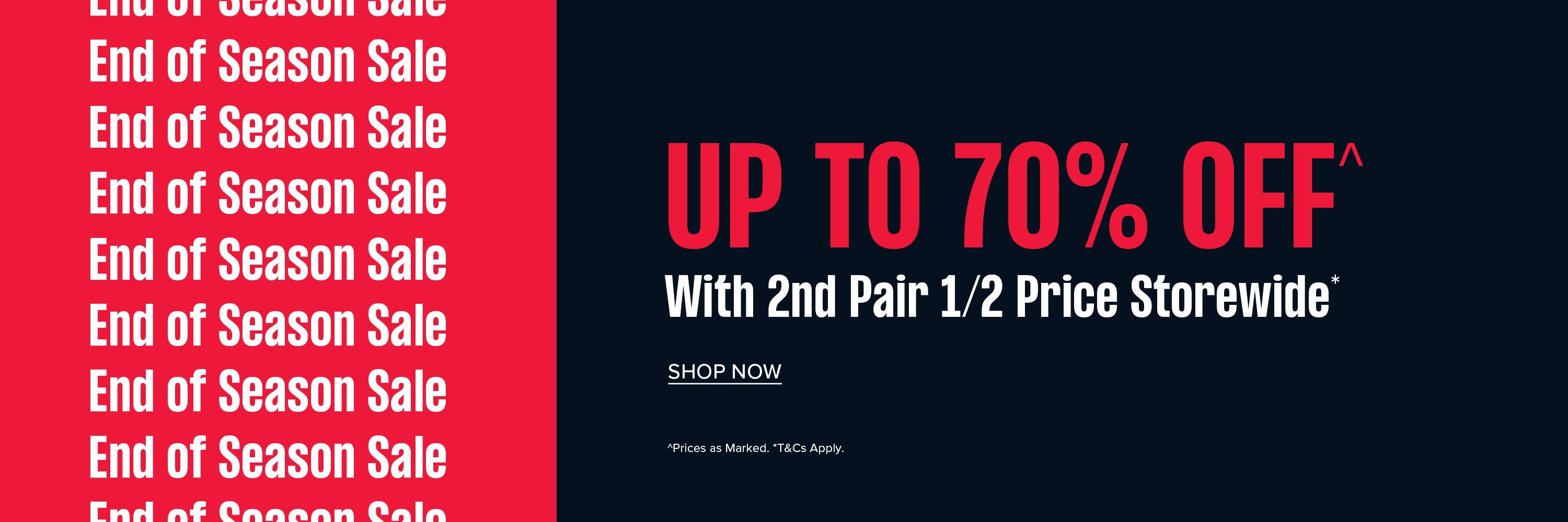 End Of Season Sale | Shop Now