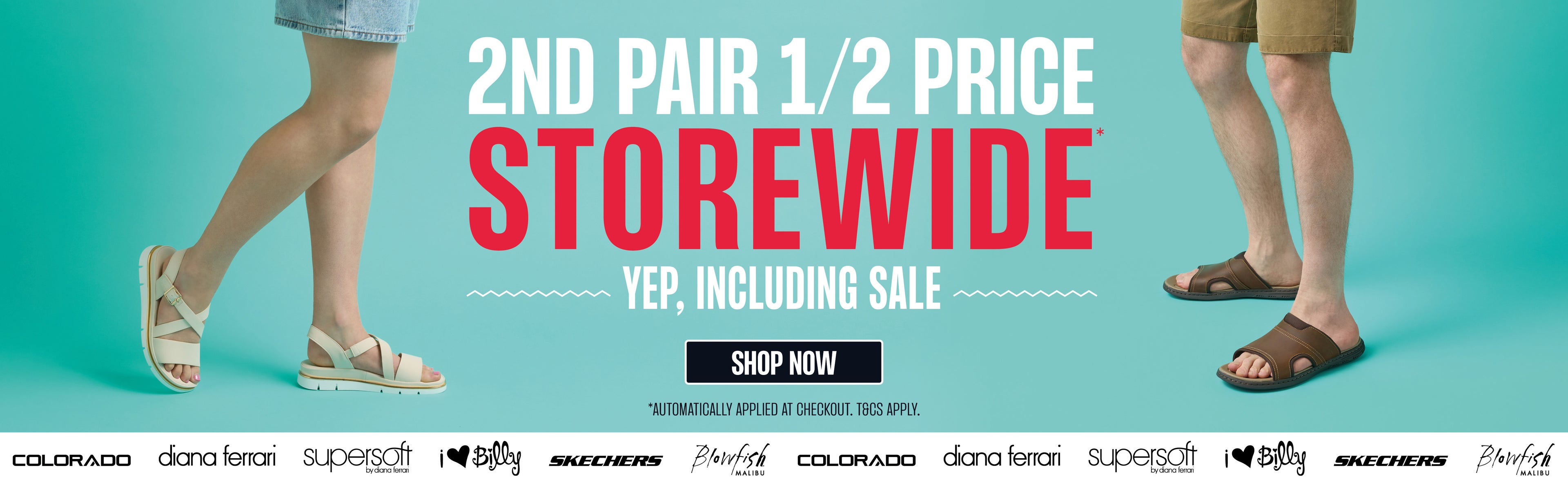 2ND PAIR 1/2 PRICE STOREWIDE